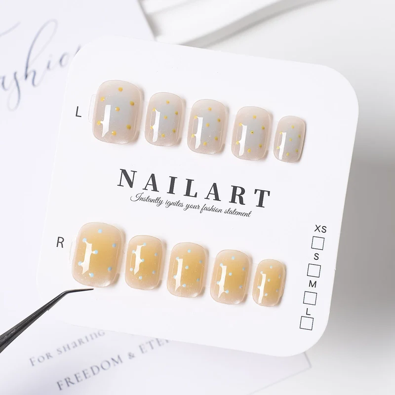 Dekorative Press-On Nagelset