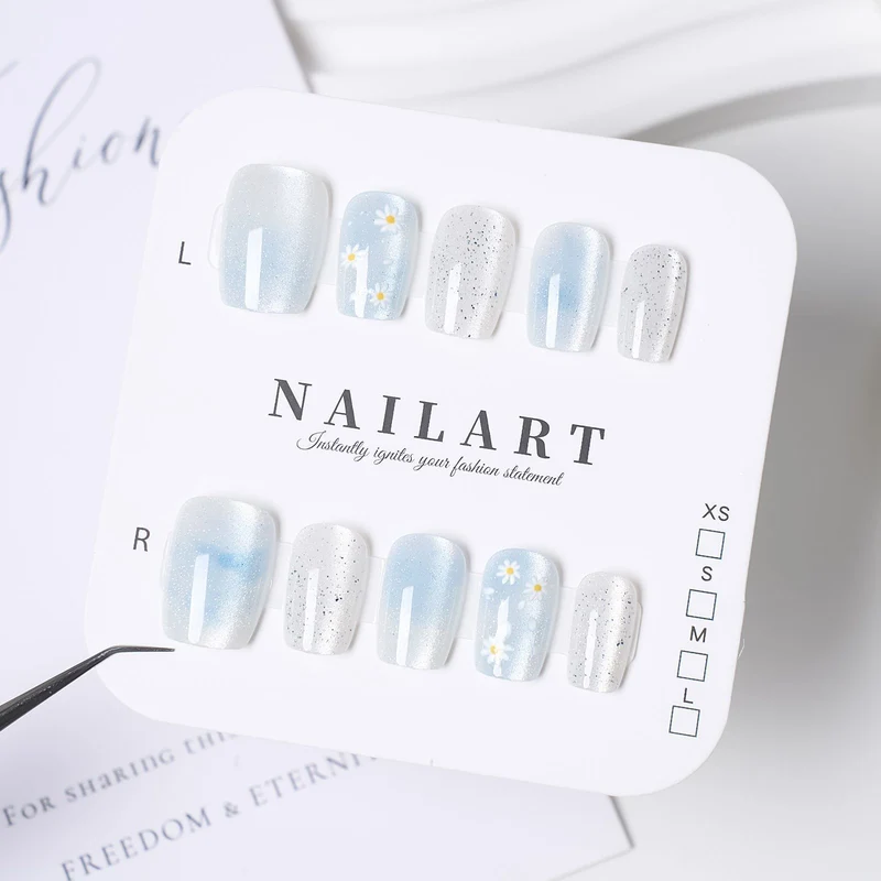 Dekorative Press-On Nagelset