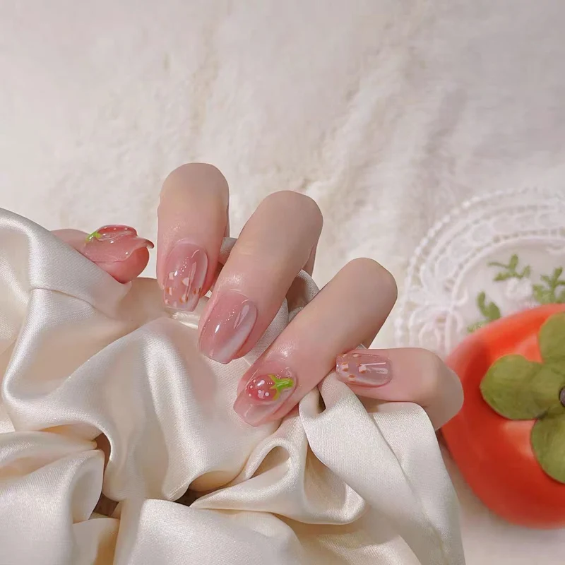 Künstlerisches Blumen-Design Press-On Nägel