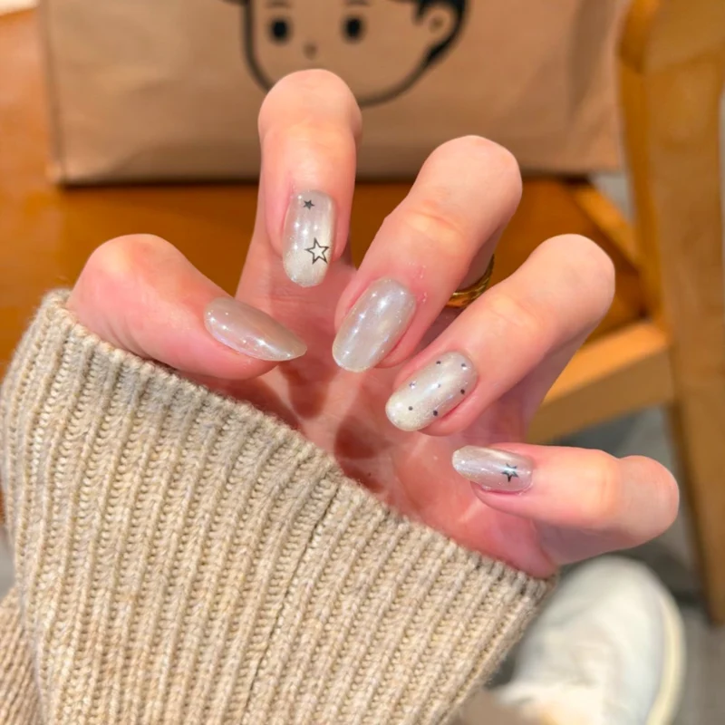 Dekorativer Luxus Press-On Nagelkunst Set