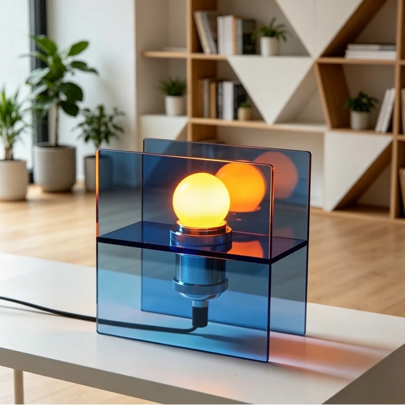 Künstlerische Tischlampe