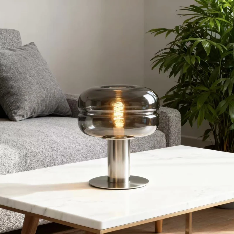 Künstlerische Glas Tischlampe