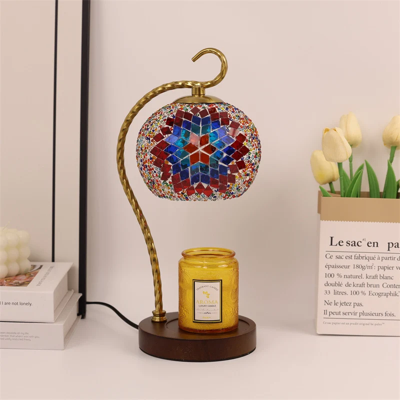 Mosaikglas-Tischlampe
