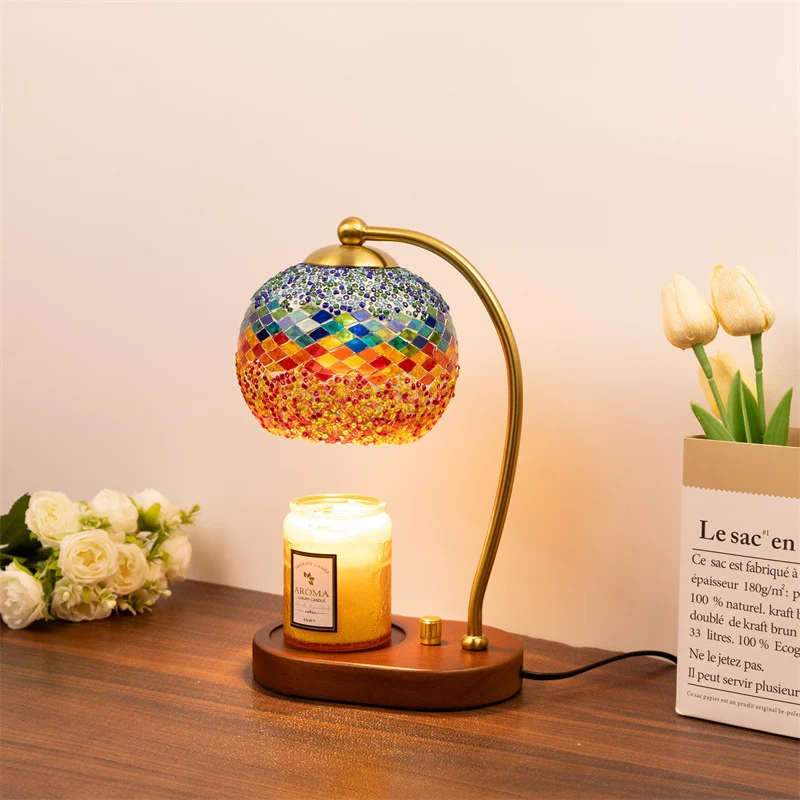 Mosaikglas-Tischlampe