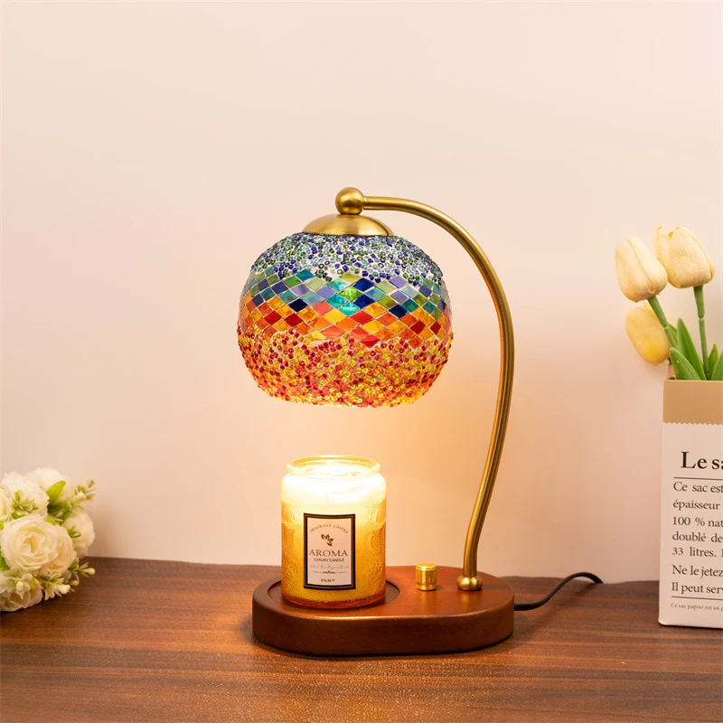 Mosaikglas-Tischlampe