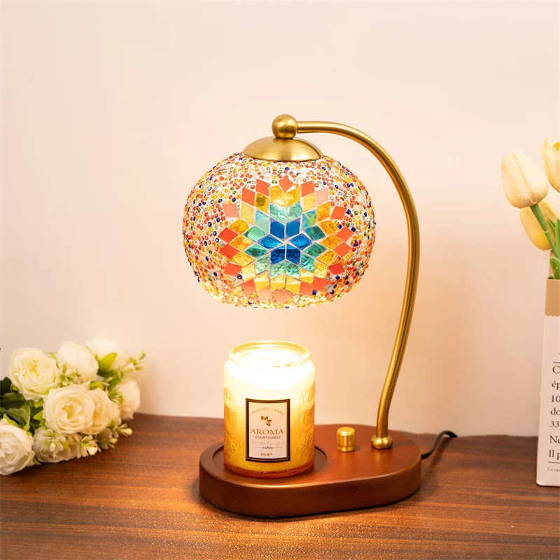 Mosaikglas-Tischlampe