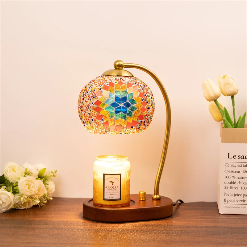 Mosaikglas-Tischlampe