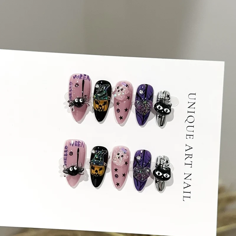 Halloween-Themen Press-On Nagel Set