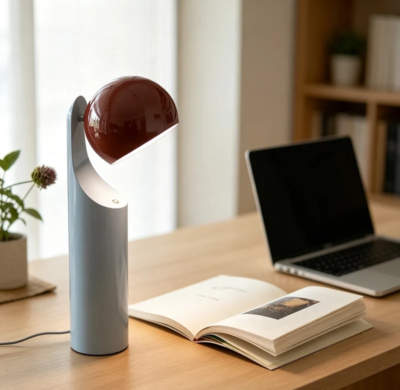 Moderne Tischlampe mit verstellbarem Schirm