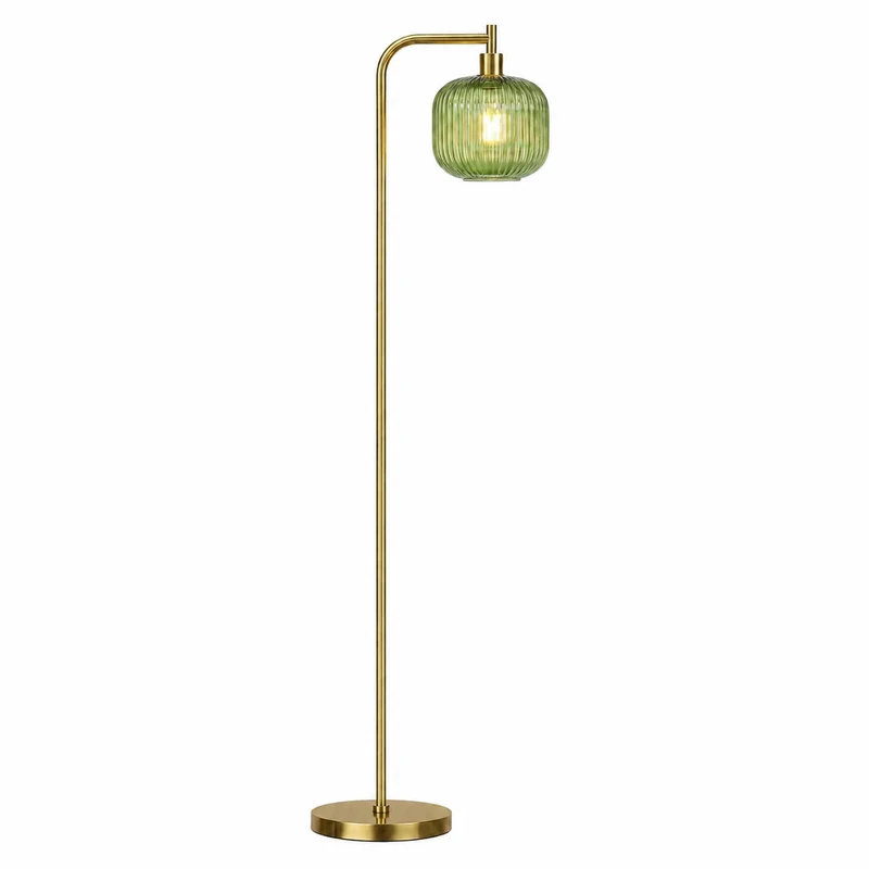 Moderne gebogene Glas-Stehlampe