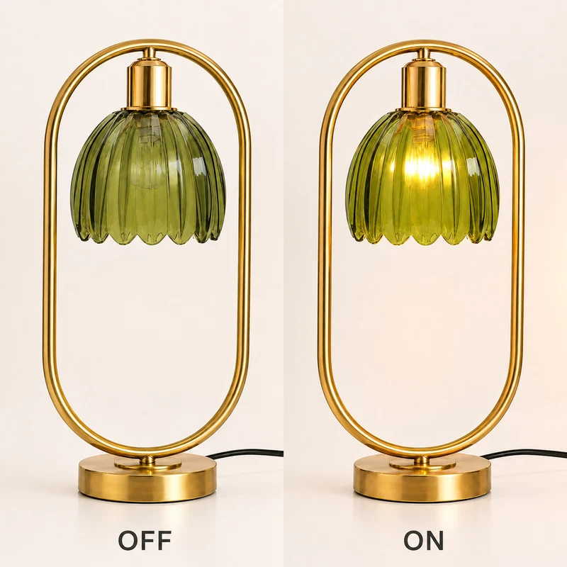 Moderne Kristall Globus Tischlampe