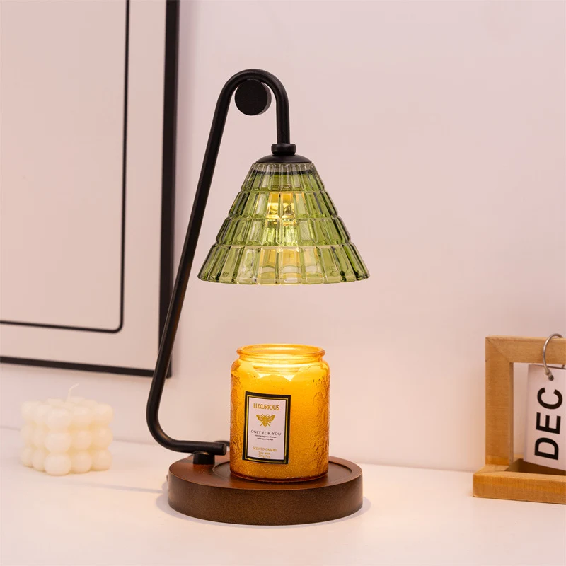 Industrielle Glas Tischlampe