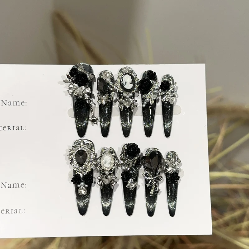 Gothic-inspiriertes Nagelkunst-Set