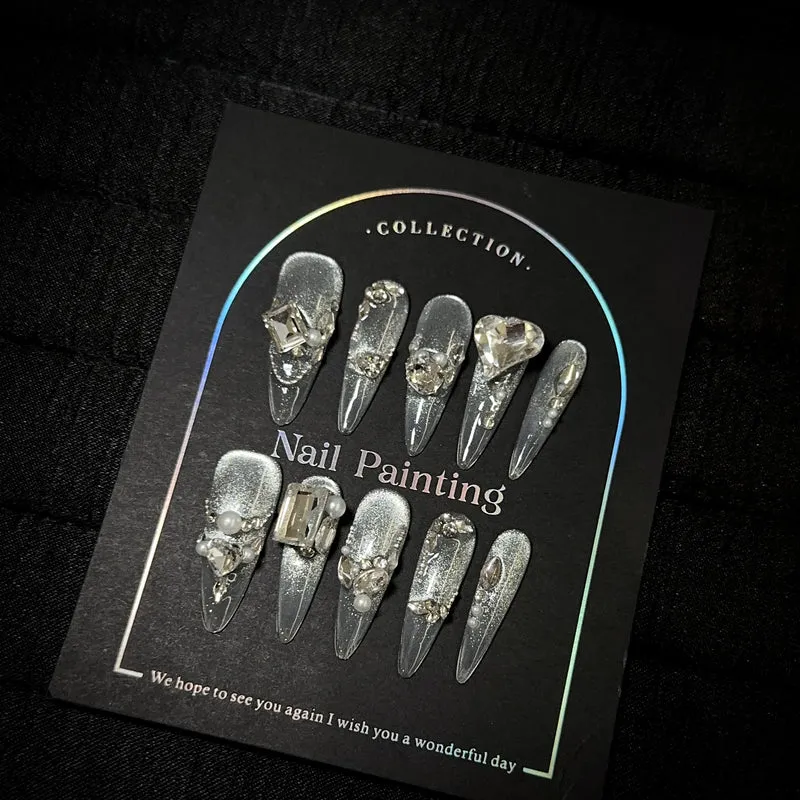 Glamouröse Dekorative Nagelkunst Kollektion