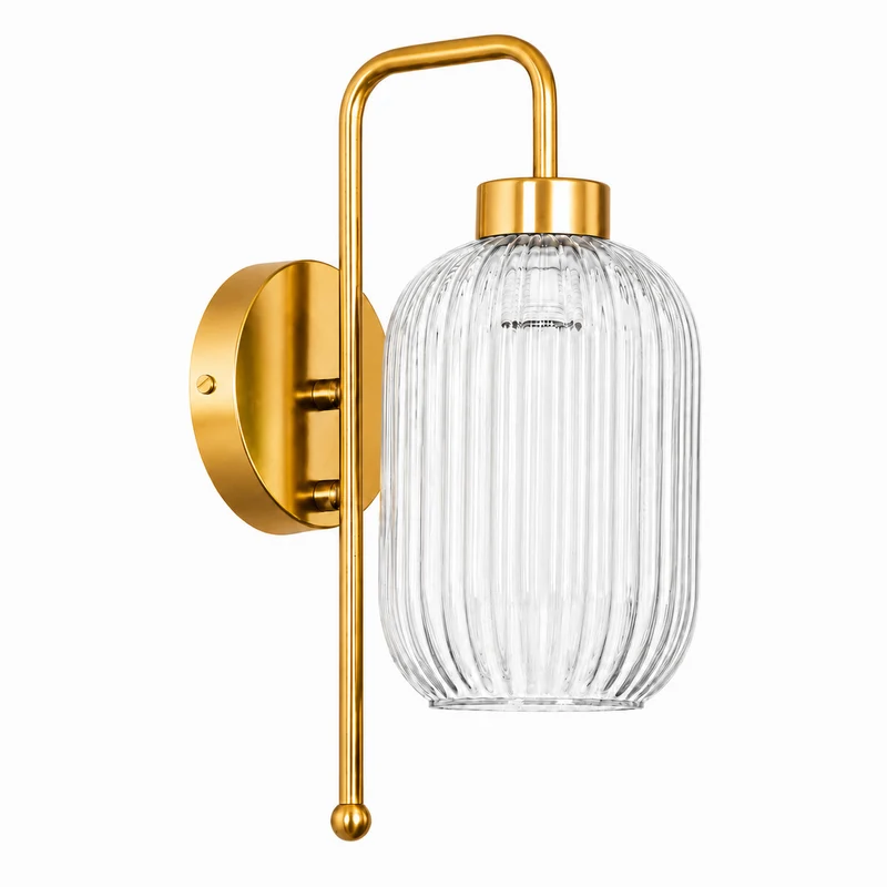 Elegante Glaswandlampe mit verstellbarer Beleuchtung