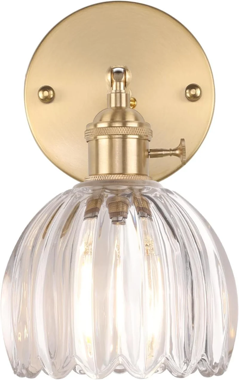 Elegante Glas Wandlampe