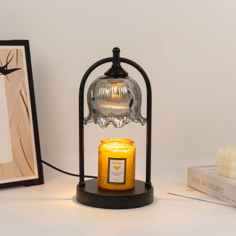 Elegante Glas Tischlampe