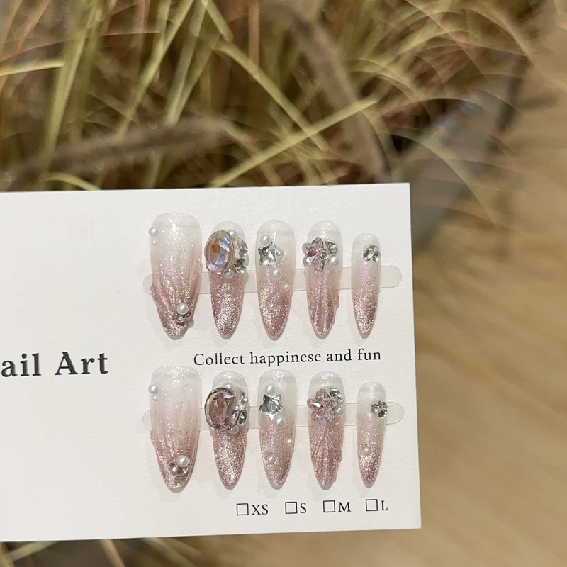 Gleitende Stiletto-Nagelkunst-Set