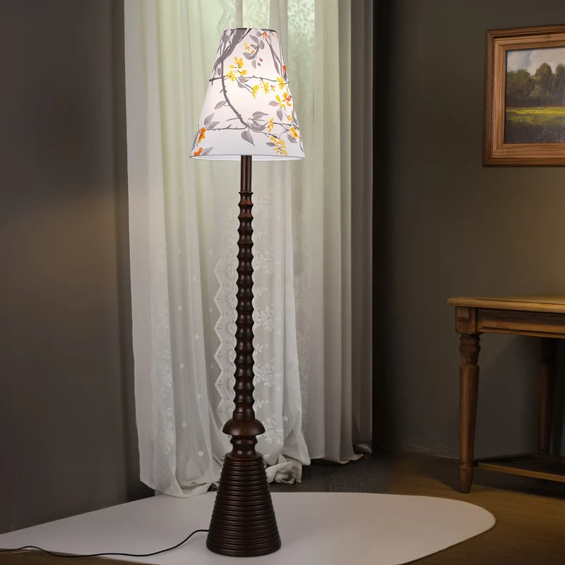 Blumenmuster Stehlampe