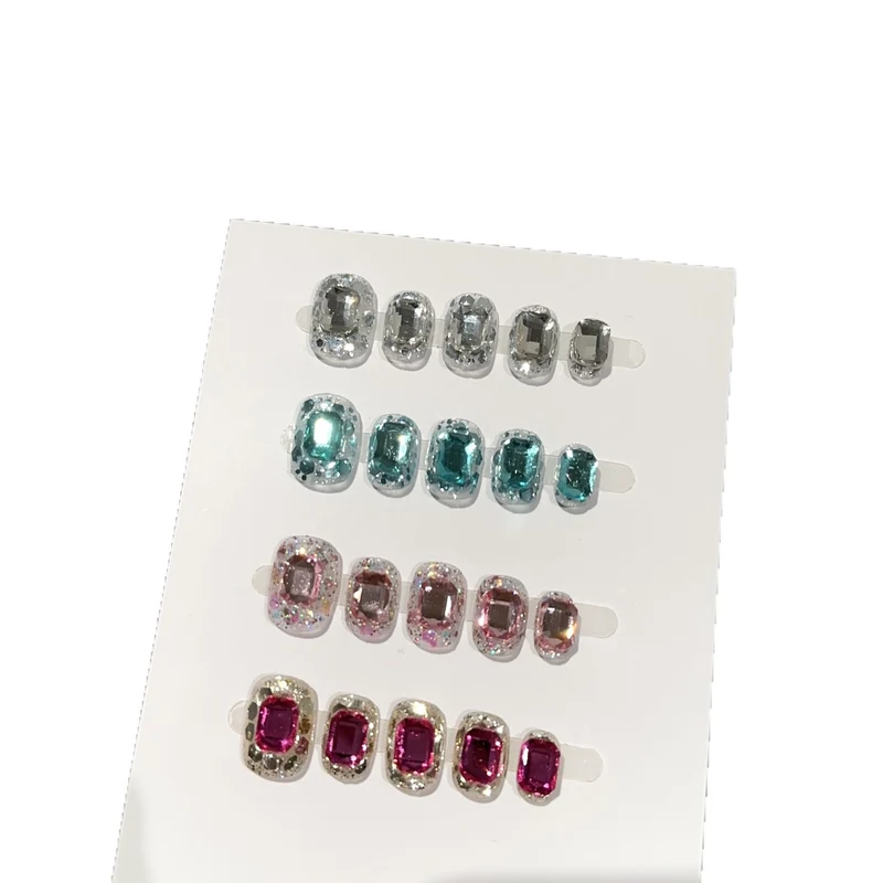 Funkelnde Strass 3D Aufkleber-Nagelkunst