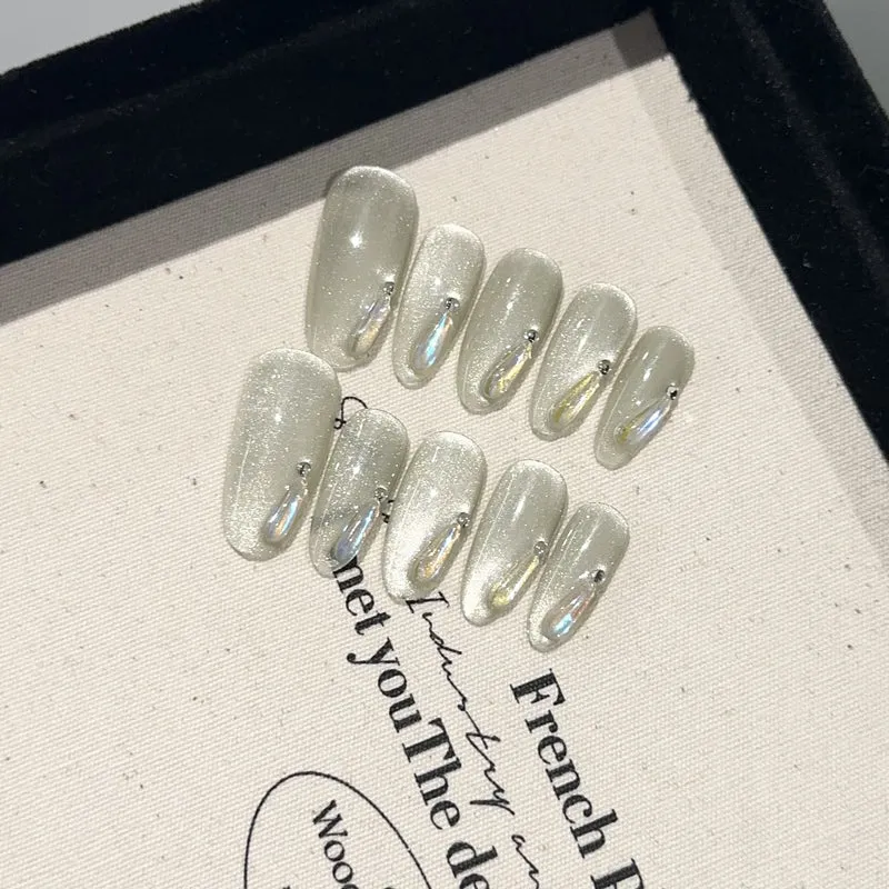 Glitzerndes Glitzer Press-On Nagelkunst Set