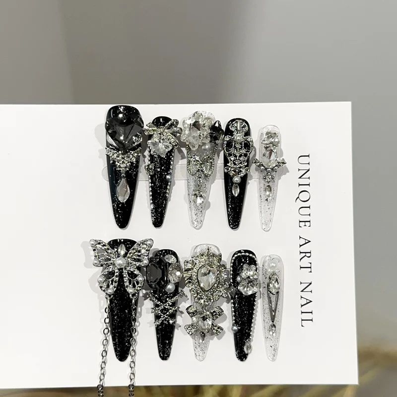 Dekoratives Strass-Haarspangen-Set