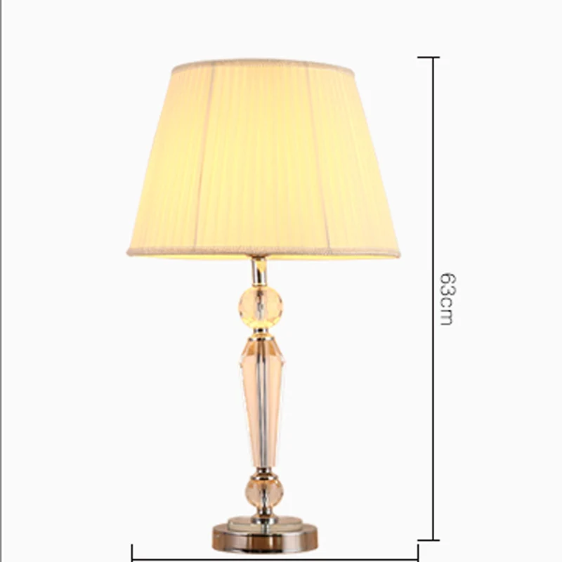 Elegante Kristall Tischlampe