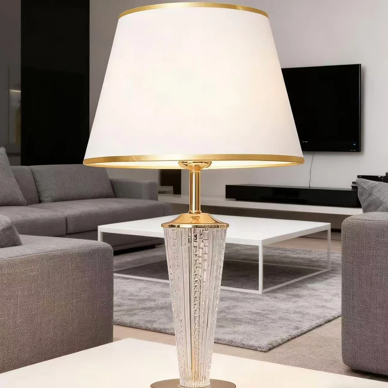 Elegante Kristall Akzent Tischlampe