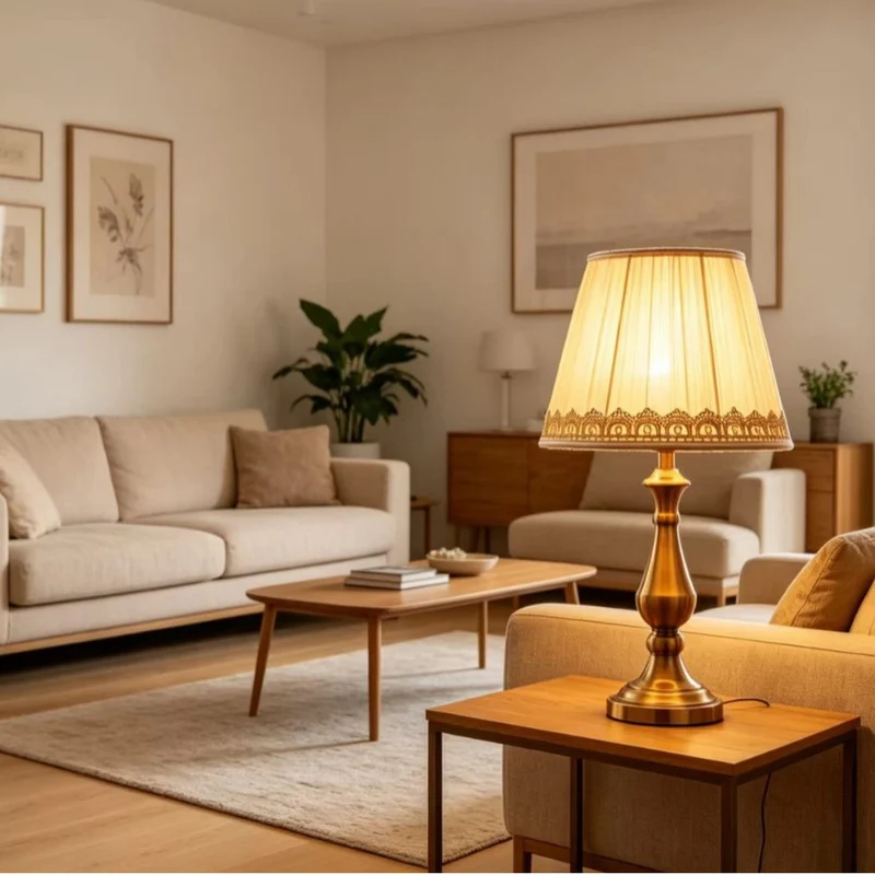 Elegante Nachttischlampe