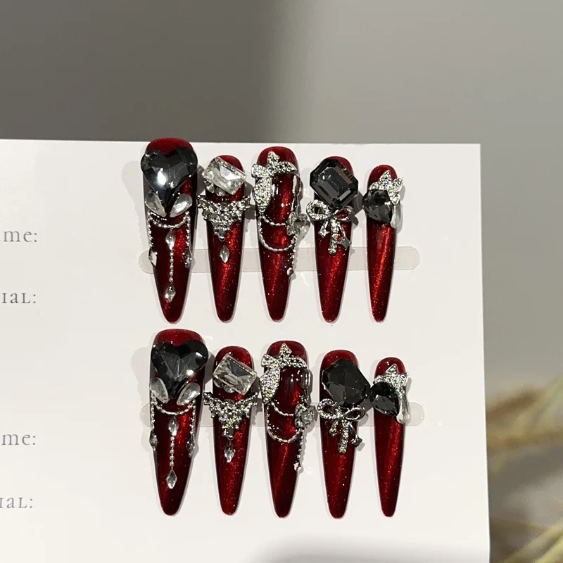 Glamouröse Press-On Nagelset