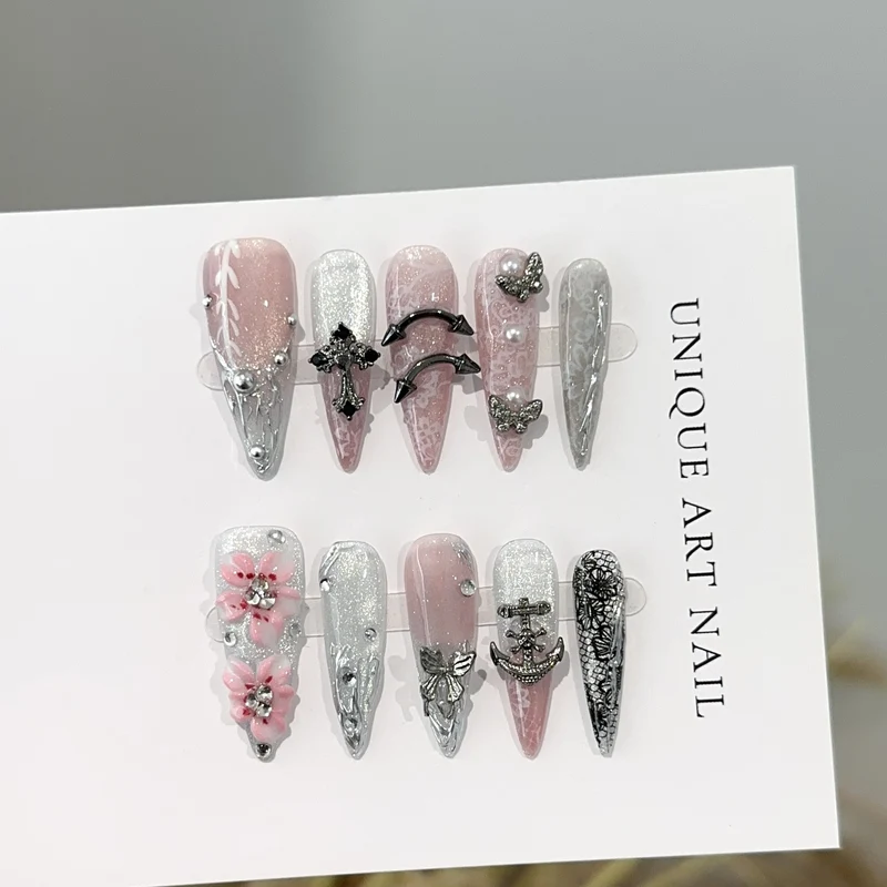 Dekoratives Press-On Nagelset