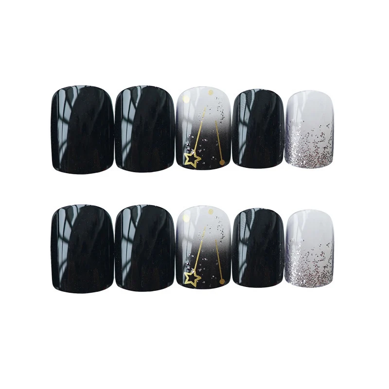 Dekorative Press-On Nagelkunst Kollektion