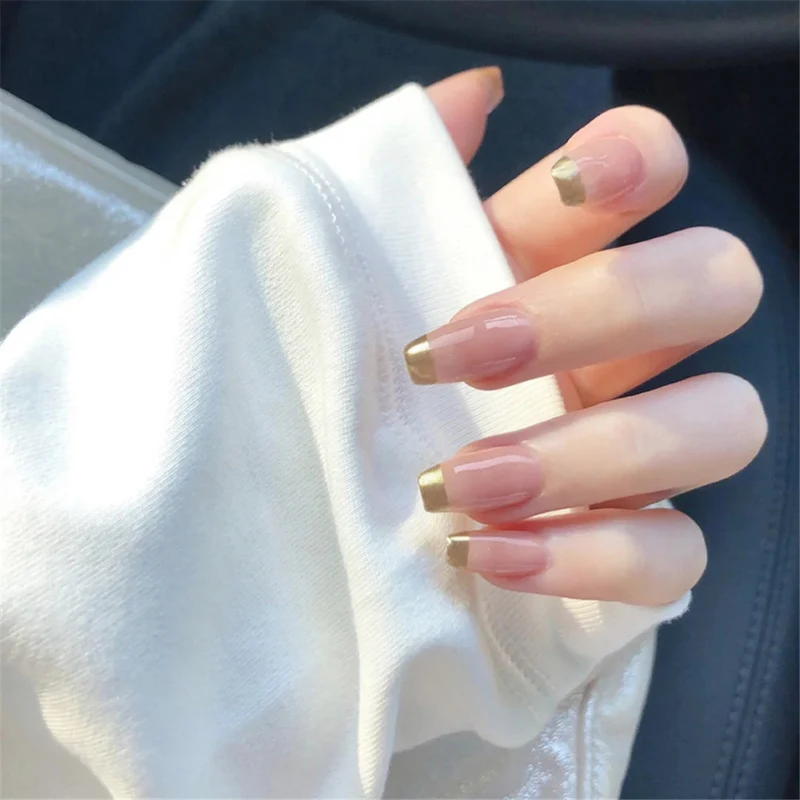 Elegantes Bicolor Press-On Nagelset