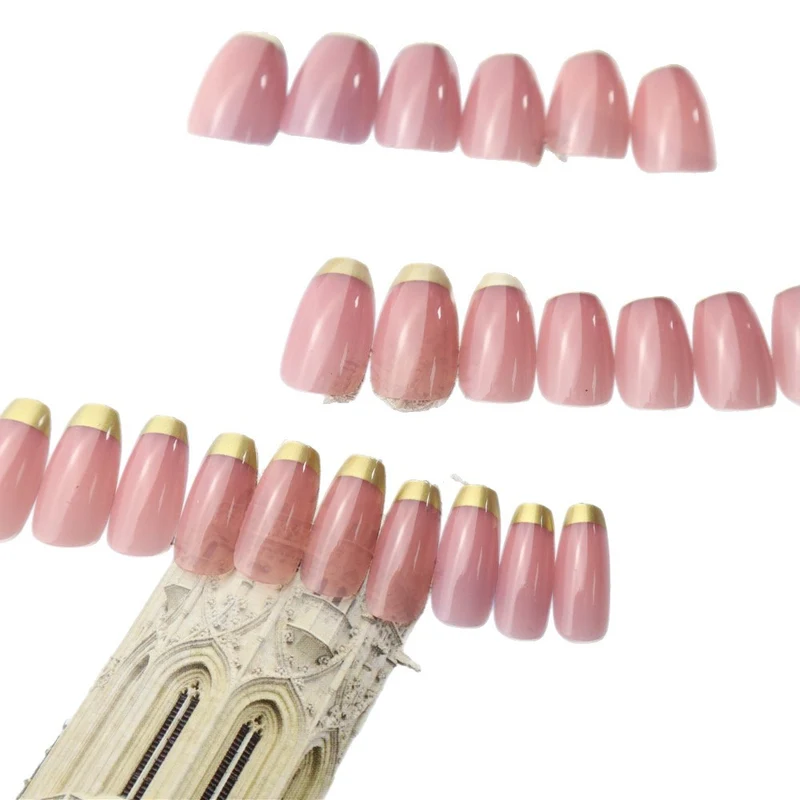 Elegantes Bicolor Press-On Nagelset