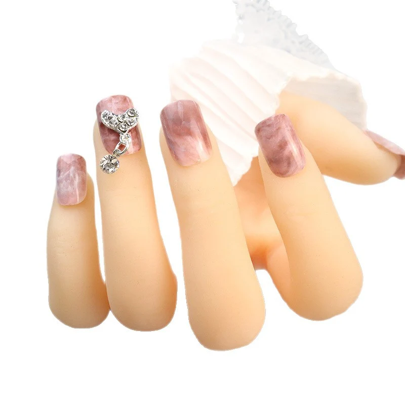 Elegantes Marmor Design Press-On Nägel Set
