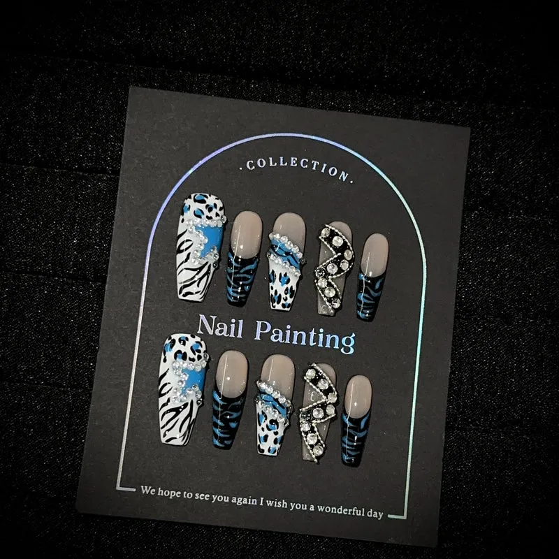 Elegantes Press-On-Nagelkunst-Set