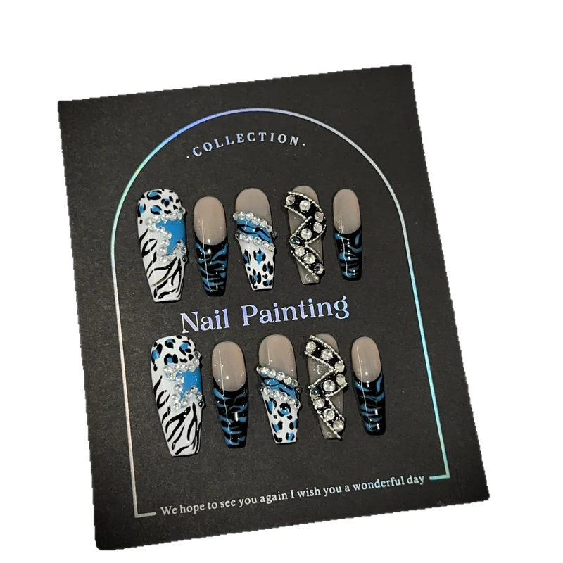Elegantes Press-On-Nagelkunst-Set