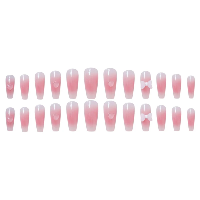 Blumengeschmücktes Press-On-Nagelset