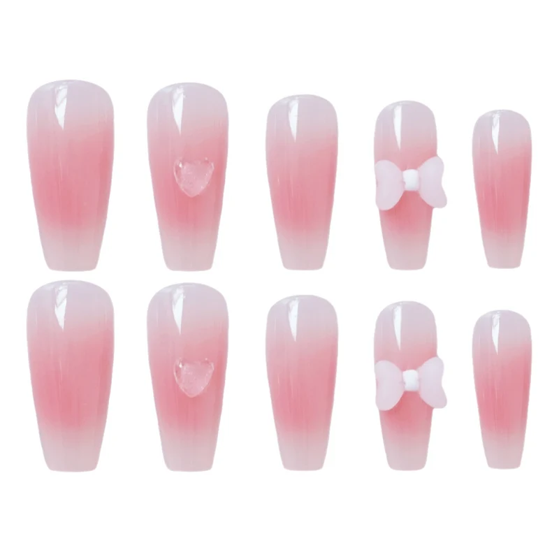 Blumengeschmücktes Press-On-Nagelset