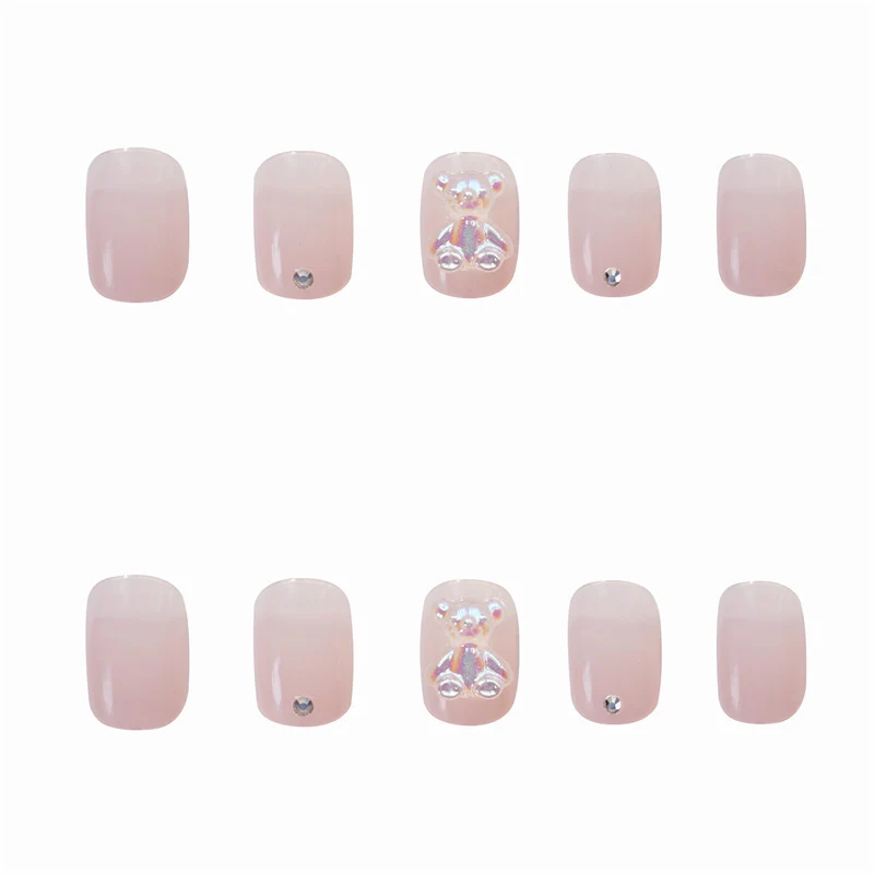 Dekoratives Blumen Press-On Nagelset