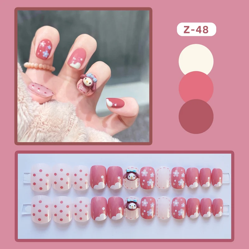 Künstlerisches Press-On Nagelset