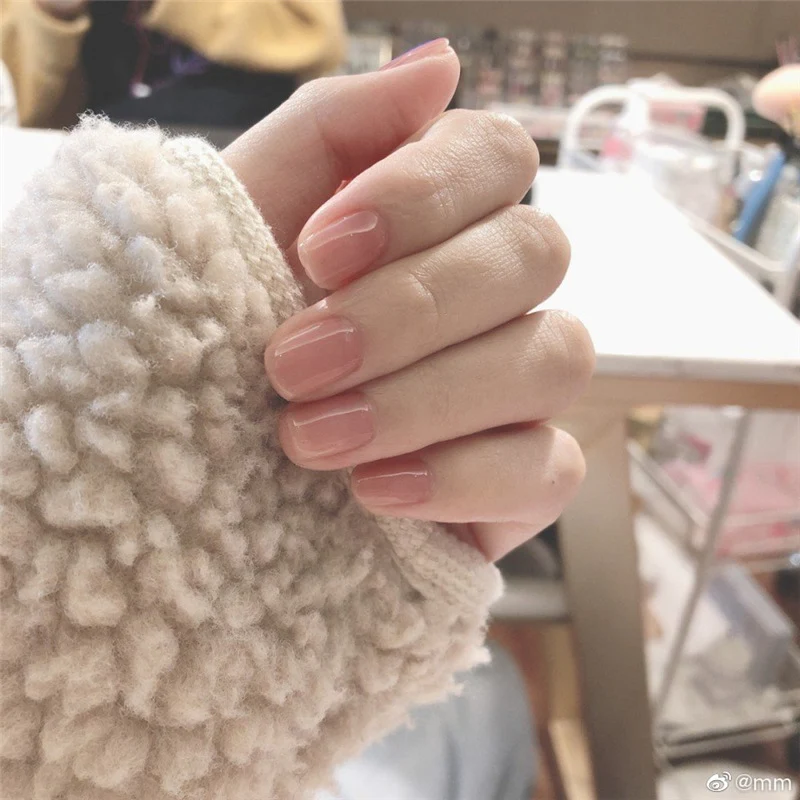 Elegantes Glänzendes Press-On Nagelset