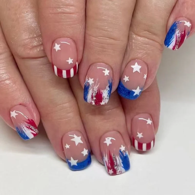 Festliche Themen Press-On Nagelkunst