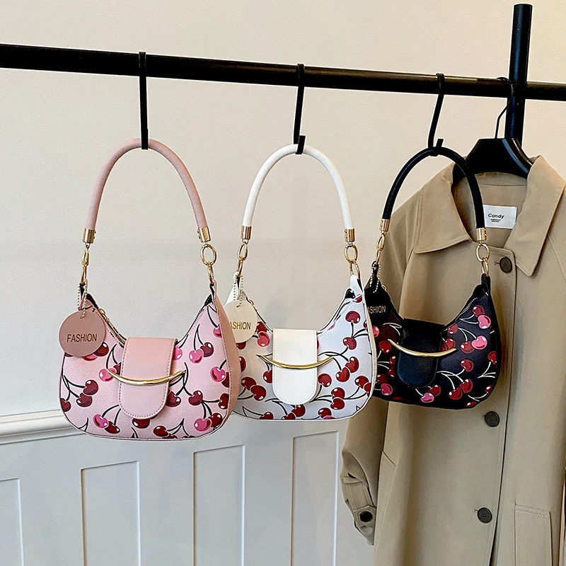 Schicke Kirschen Druck Handtasche