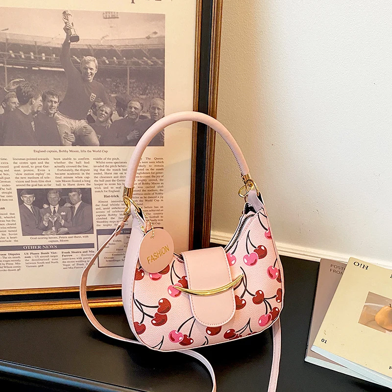 Schicke Kirschen Druck Handtasche