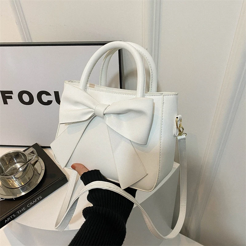 Chic Bow-Akzent Handtasche