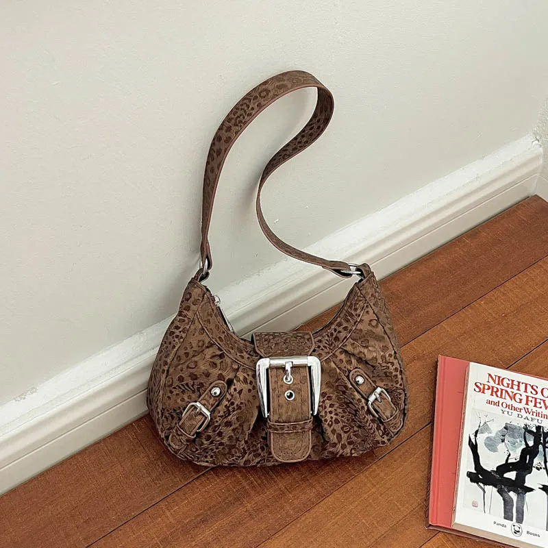 Exotische Texturierte Schultertasche
