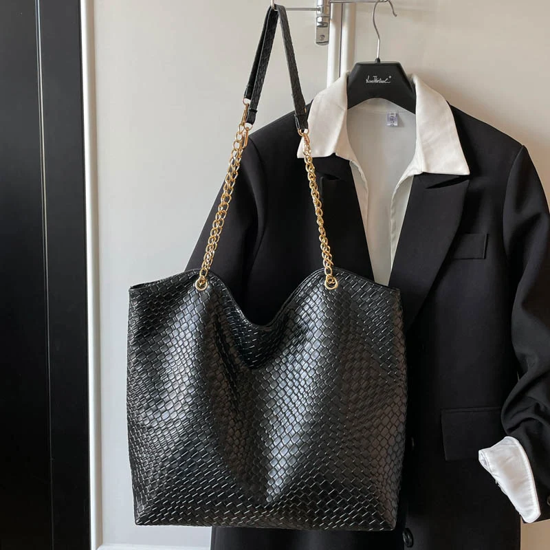 Elegante strukturierte Shopper-Tote-Tasche