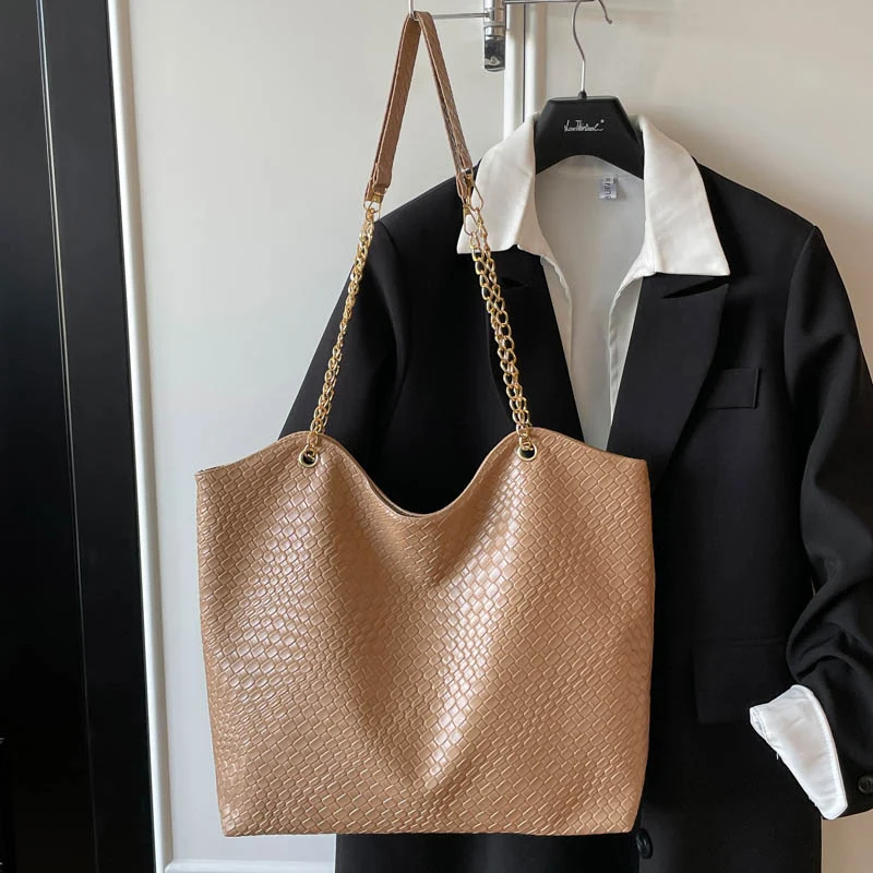 Elegante strukturierte Shopper-Tote-Tasche