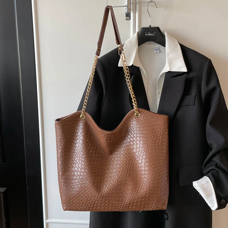 Elegante strukturierte Shopper-Tote-Tasche
